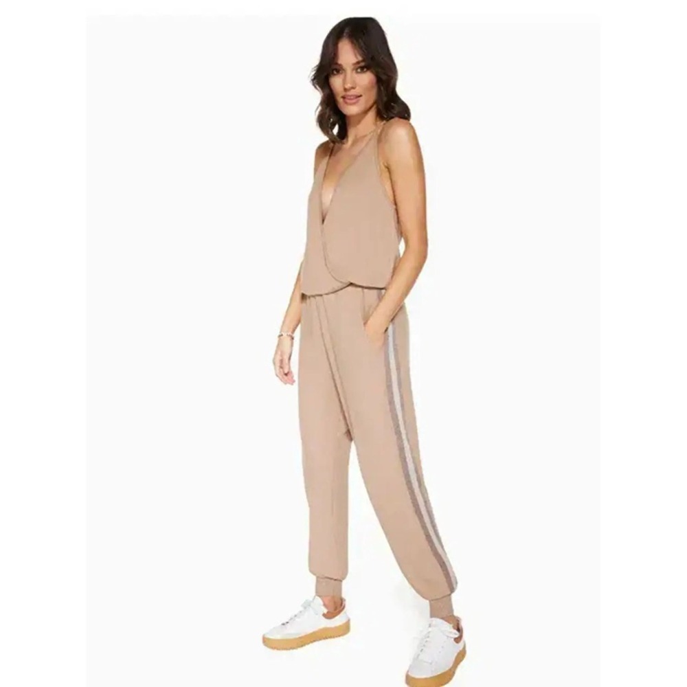 Ramy Brook Maddie Lounge Jumpsuit Size XS Metallic Brown Sleeveless